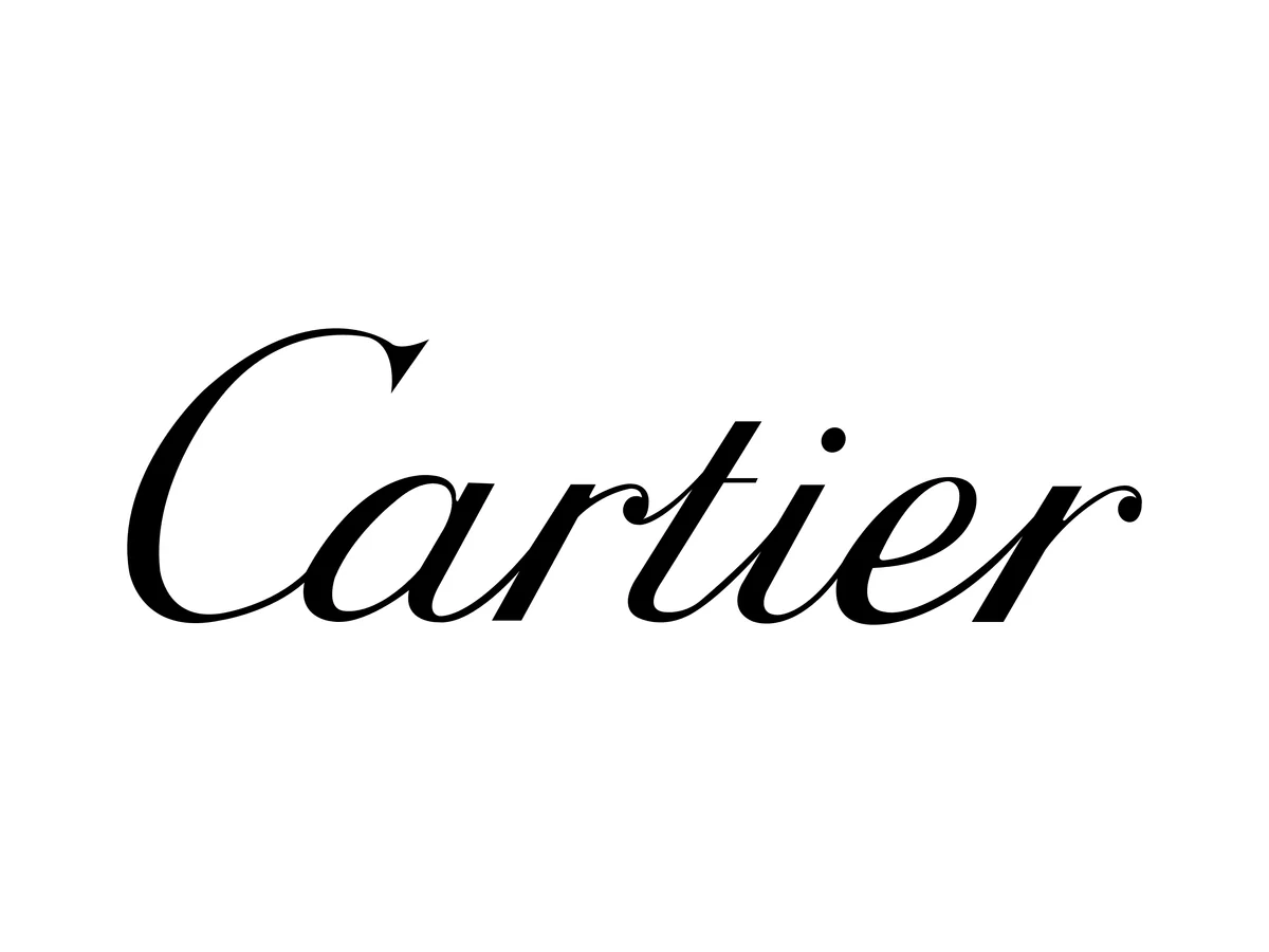 Cartier logo as an example of classic luxury typography