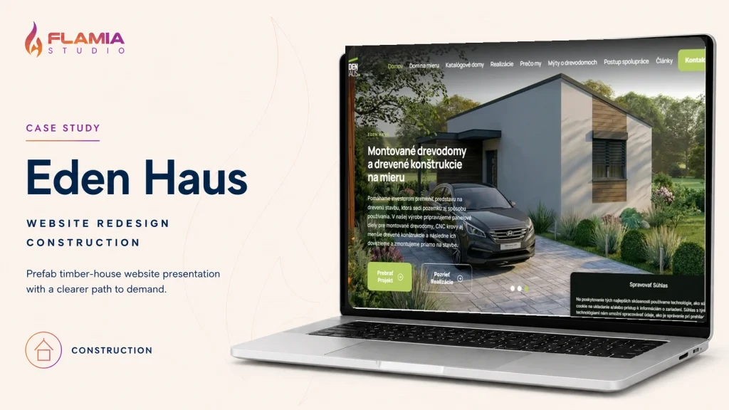 Redizajn webu pre Eden Haus