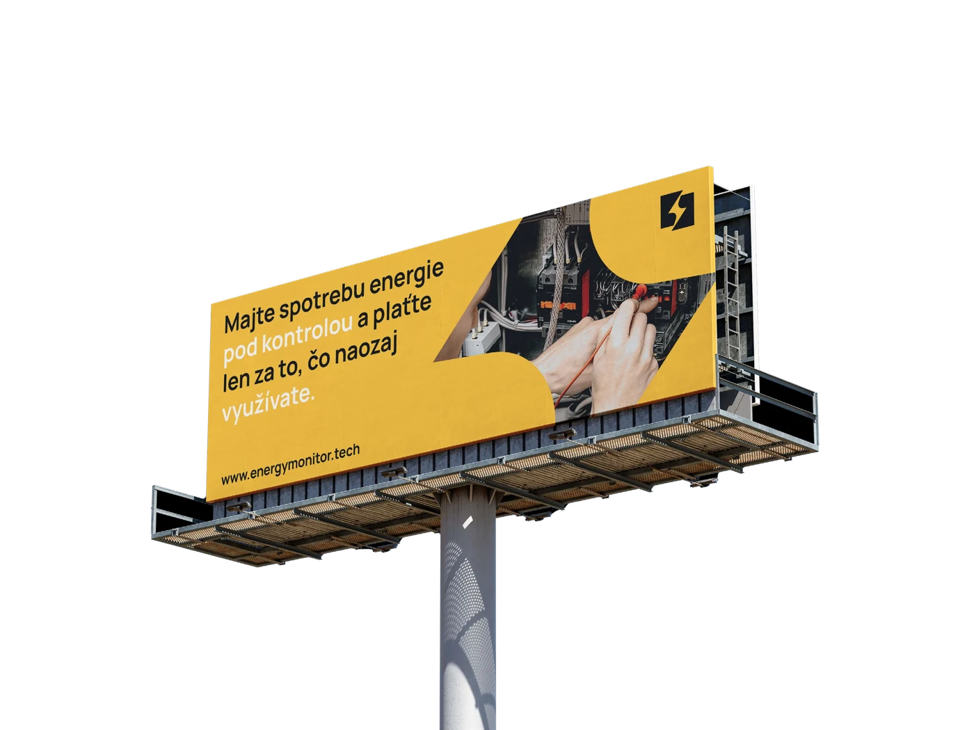 EnergyMonitor billboard brand application